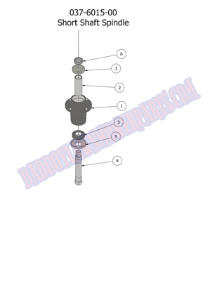 2014CZTESPND Bad Boy Mowers Part 2014 CZT ELITE SPINDLE ASSEMBLY