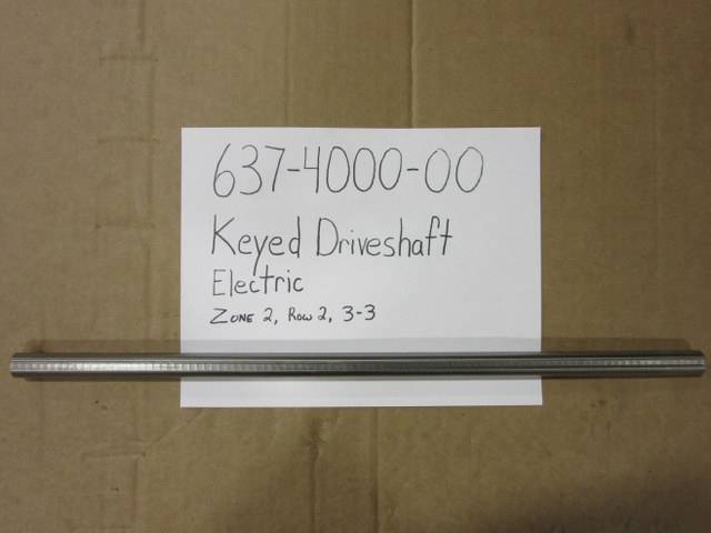 637400000 Bad Boy Mowers Part - 637-4000-00 - Keyed Driveshaft - Electric