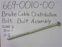 669001000 Bad Boy Mowers Part - 669-0010-00 - Brake Cable Distribution Bolt