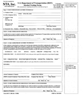 Alcohol Testing Form - DOT Compliant