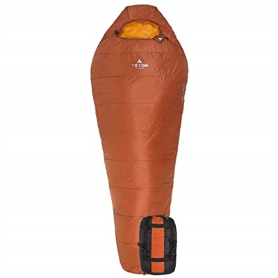 TETON Sports Altos-S +20ÂºF Ultralight Synthetic Mummy; 20 Degree Sleeping Bag Perfect for Backpacking, Hiking, and Camping; 3 Season Mummy Bag; Free Stuff Sack Included