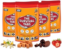 Survival Tabs 8-Day Food Supply 96 Tabs Emergency Food Replacement Disaster Preparedness for Earthquake Flood Tsunami Gluten Free and Non-GMO 25 Years Shelf Life Long Term Food Storage - Mixed Flavor