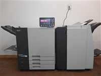 Riso ComColor GD7330 Full Color Inkjet Printer with Booklet Maker Finisher and PostScript Card. Only 313K Total Prints!