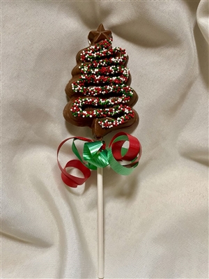 Chocolate Christmas Tree Pop