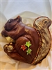 Gold Dusted Chocolate Squirrel