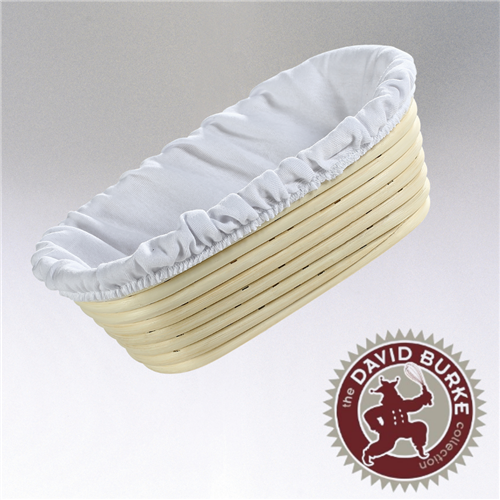 Chef Burke Collection Oval Brotform with Liner, 10"x7"