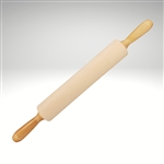 Classic Rolling Pin w/handles, 2.4" dia x 12" long