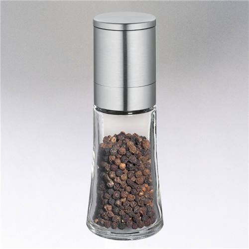 Spice Mill "Bari", Pepper, stainless steel, 5.5" H, 2" dia.