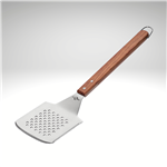 "Texas" BBQ turner w/ holes & serrated edge,  17" x 5" x .75"