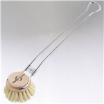 Dish Washing Brush, stainless steel handle with natural brush