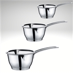 3-Piece Stainless Steel Saucepan Set, Induction Ready