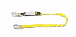 5' Heavy Duty Shock Absorbing Lanyard - Single Leg