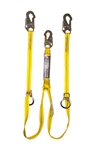 Double Leg Tie-back Lanyard with adjustable D-Ring | Guardian 01291