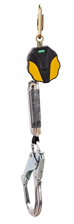 MSA 6' Workman Mini Personal Fall Limiter, Single Leg, AL36CL Rebar Aluminum Snaphook, ANSI