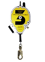 Guardian 3-Way Rescue & Retrieval Self Retracting Lifeline, Steel Snap Hook - 65' | 10981