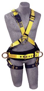 Delta Cross-Over Construction Style Positioning Harness with Front & Side D-Rings - Large | 1106375