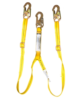 Adjustable Double Leg Shock Absorbing Lanyard - 11285