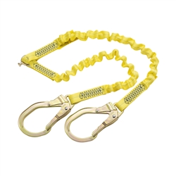 EZ-STOP Modular Double Elastic Lanyard with Steel Rebar Hooks