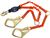 Force2 Hi-Vis Elastic 100% Tie-Off Shock Absorbing Lanyard | 1246150