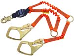 Force2 Hi-Vis Elastic 100% Tie-Off Shock Absorbing Lanyard | 1246150