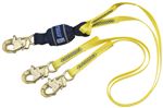 Force2 100% Tie-Off Shock Absorbing Lanyard with Snap Hook at Each End | 1246161