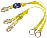 EZ-Stop Tie-Back 100% Tie-Off Shock Absorbing Lanyard with Snap Hooks/D-rings | 1246203
