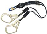 Force2 Adjustable 100% Tie-Off Shock Absorbing Lanyard with Snap Hook/Tower Hooks | 1246352