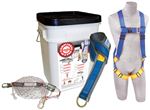 Compliance in a Can Light Roofer's Fall Protection Kit with Lifeline - In a Bucket | 2199815