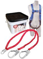 Compliance in a Can Light Roofer's Fall Protection Kit with Double-Leg Shock Absorbing Lanyard | 2199817