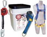 Compliance in a Can Light Roofer's Fall Protection Kit with Self Retracting Lifeline - In a Bucket | 2199819