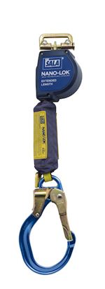 Nano-Lok Extended Length Quick Connect Self Retracting Lifeline with Aluminum Locking Rebar Hook - Web | 3101589