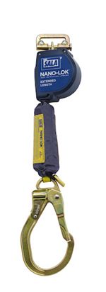 Nano-Lok Extended Length Quick Connect Self Retracting Lifeline with Steel Locking Rebar Hook - Web | 3101591