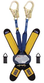 Talon Twin-Leg Quick Connect Self Retracting Lifeline with Steel Rebar Hooks - Web- 6 ft. | 3102017