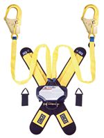 Talon Twin-Leg Tie-Back Quick Connect Self Retracting Lifeline with Aluminum Rebar Hooks - Web - 7.5 ft. | 3102102