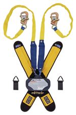 Talon Twin-Leg Tie-Back Quick Connect Self Retracting Lifeline with Tie-Back Hooks - Web - 7.5 ft. | 3102115