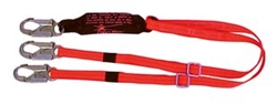 Adjustable Double Shock Absorbing Lanyard - 4' to 6' - 3251-D, 3M Fall Protection
