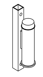 Lad-Saf Top Bracket for Wood Pole with Energy Absorber | 6116224