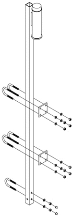 Lad-Saf Top Bracket for Fixed Ladder | 6116280