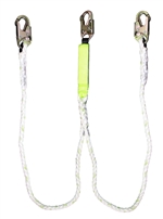 FSP Extreme 6' Dual Leg Shock Absorbing PolyDac Rope Lanyard | FS33216