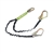 FSP Extreme 6' Dual Leg Stretch Shock Lanyard with Rebar Hooks | FS576