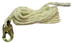 FSP 5/8" Rope Lifeline with Double Action Snap Hook - 150' | FS700-150