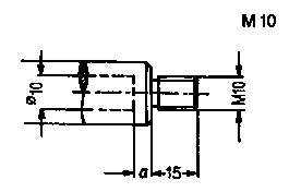 Chuck Adapter with Threaded Shank; Right-Hand