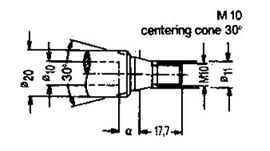 Chuck Adapter with Threaded Shank; Left-Hand