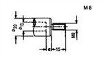 Chuck Adapter with Threaded Shank; Right-Hand