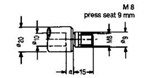 Chuck Adapter with Threaded Shank; Right-Hand