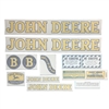 JD B Styled Hood 1947-52, Vinyl Cut Decal Set