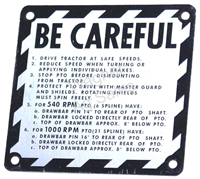 Be Careful Plate