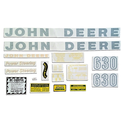 Vinyl Die Cut Decal Set for John Deere Early 630