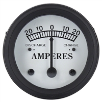 Ammeter (20-0-20) White Face