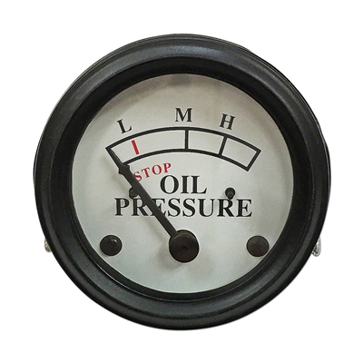 Oil Pressure Gauge (0-25 PSI) - Dash mounted White Face